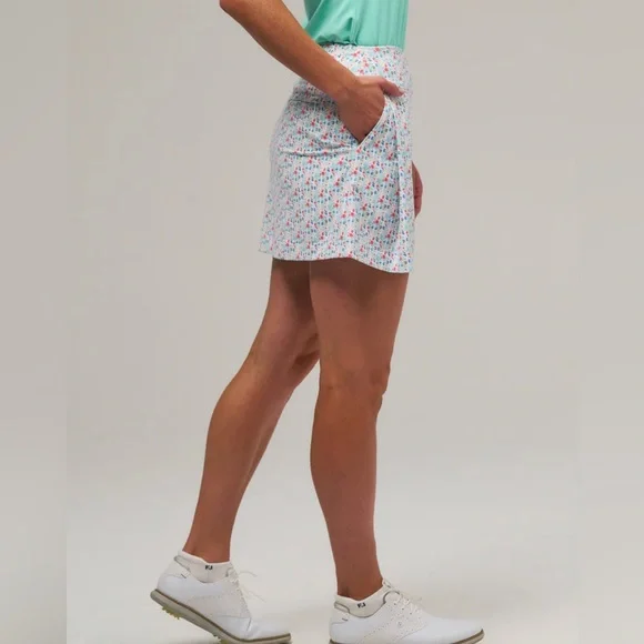 Fairway & Greene Paradise Floral Skort L UPF 50 Golf Tennis Athletic Skirt Short - Picture 3 of 14